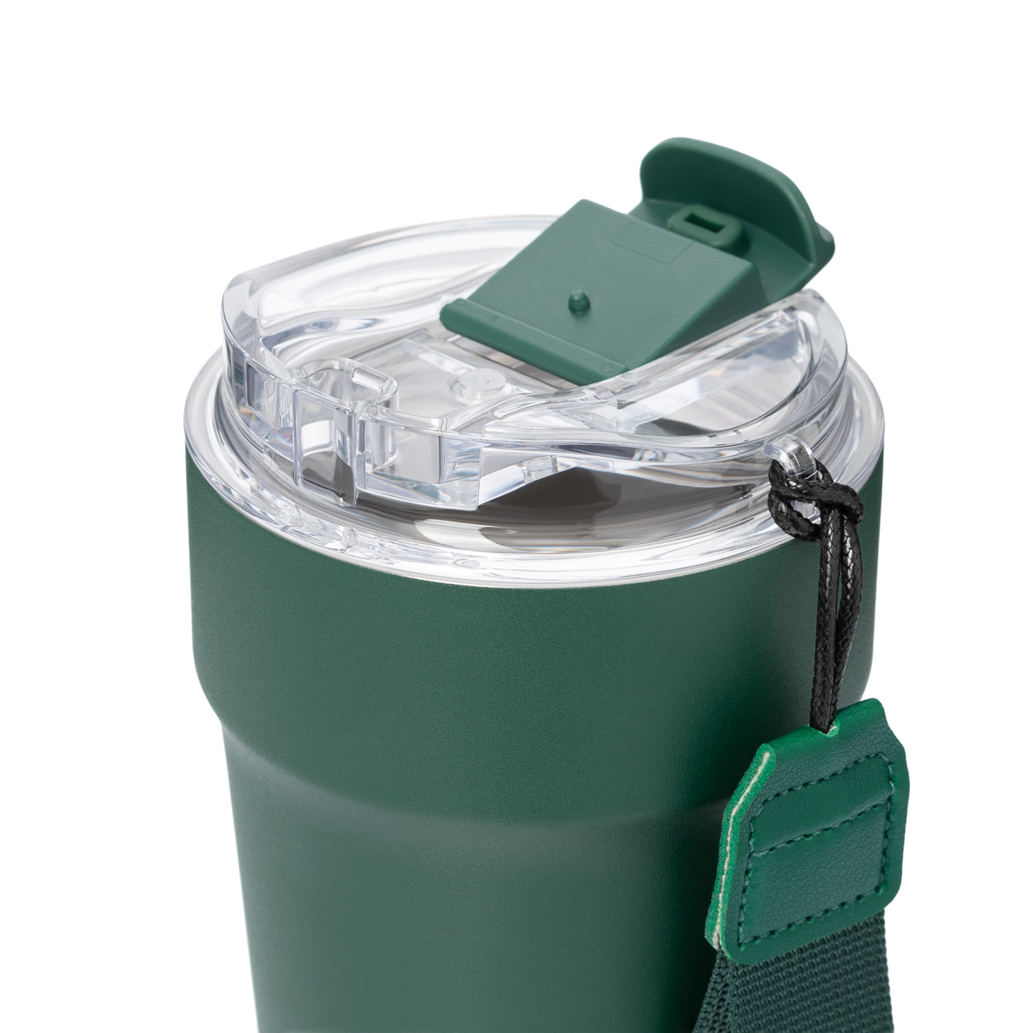 Термокружка вакуумная Монако (Monaco), темно-зеленая