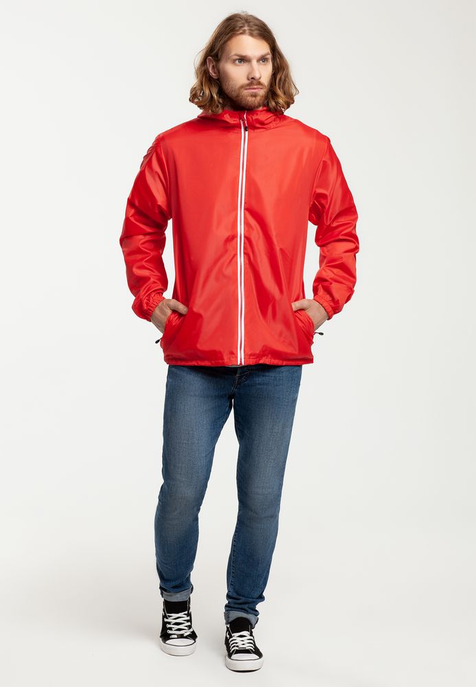 Ветровка мужская Fastplant серая фото на сайте Print Logo.