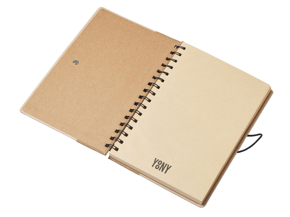 Крафтовый блокнот А5 в твердой обложке Saharan Cypress, 80 листов 70 гр/м2 бумаги, натуральный