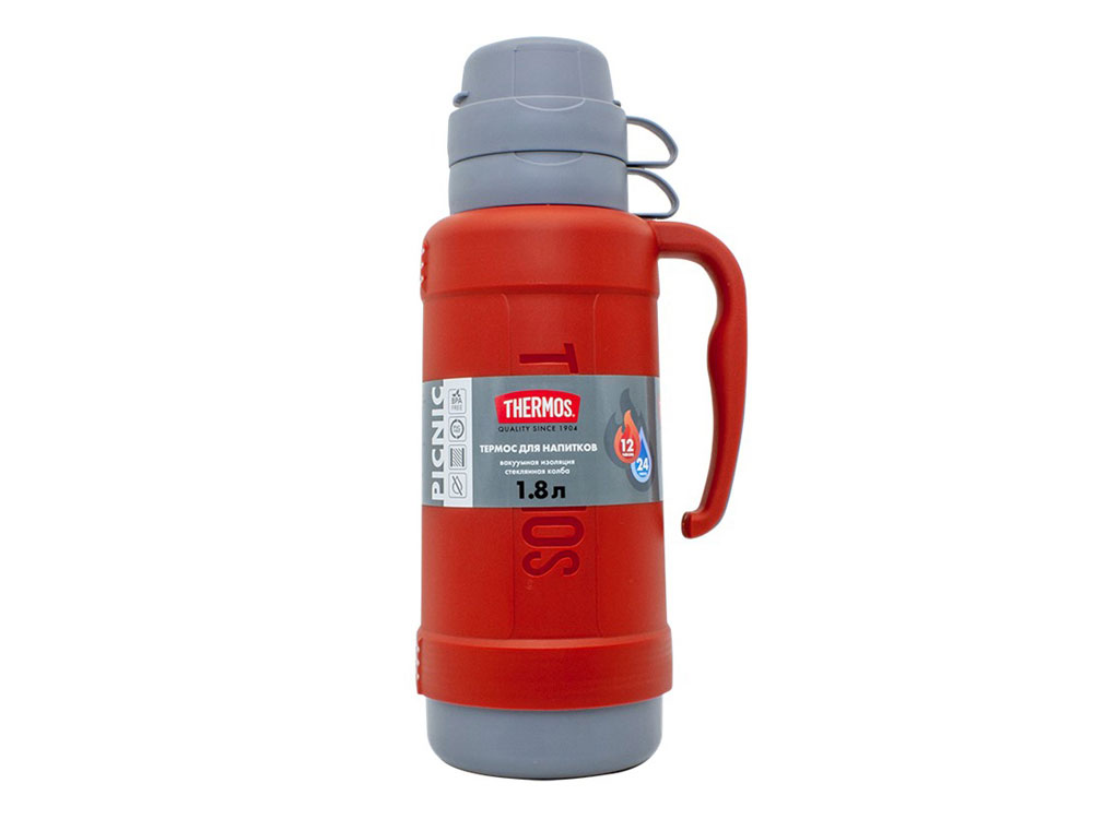 Термос со стеклянной колбой PICNIC 40 Series, 1800 мл с логотипом THERMOS | Print Logo