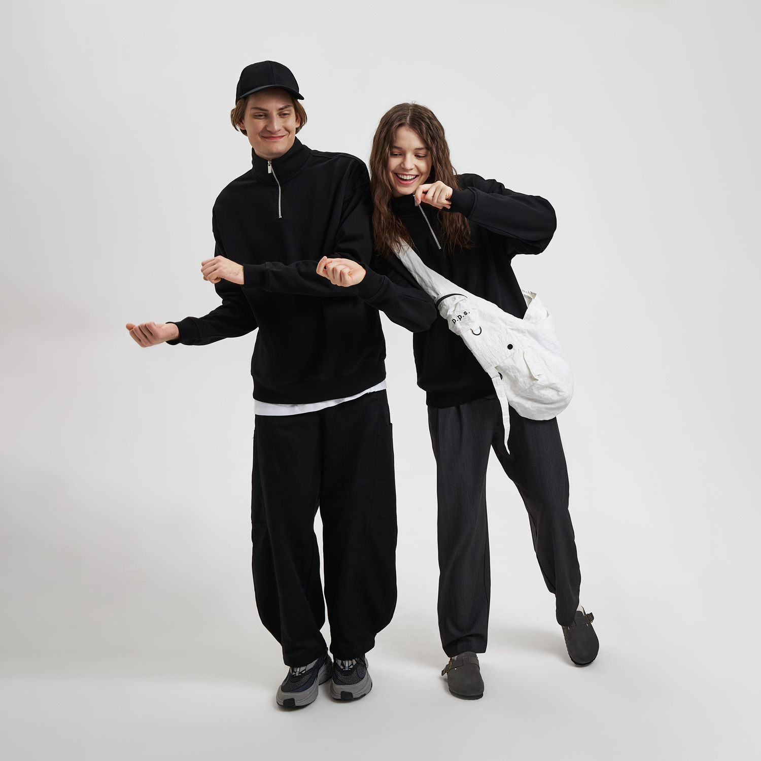 Толстовка на молнии унисекс Флоу (Flow), черная, размер 5XL/6XL