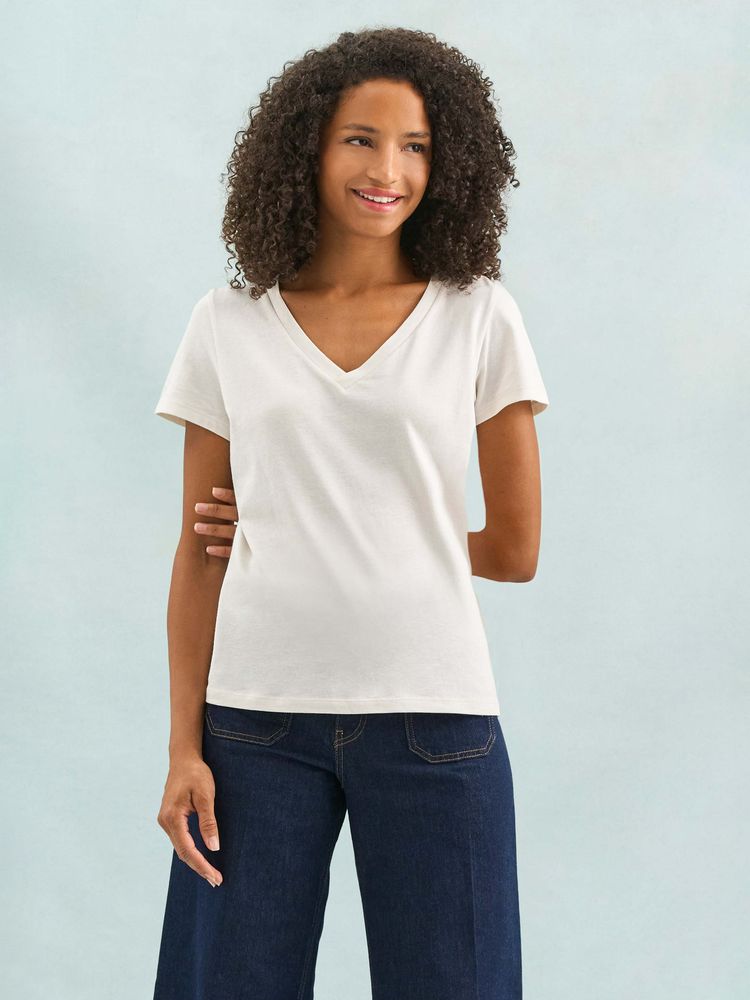 Футболка женская Regent Women с V-образным вырезом фото на сайте Print Logo.