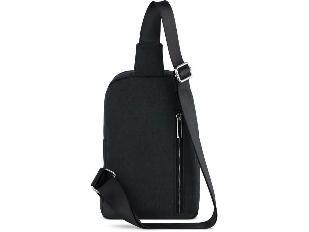 Сумка кросс-боди мужская BUGATTI СЕРА | SERA, антрацитовая, полиэстер, 17х6х26,5 см, 2,5 л