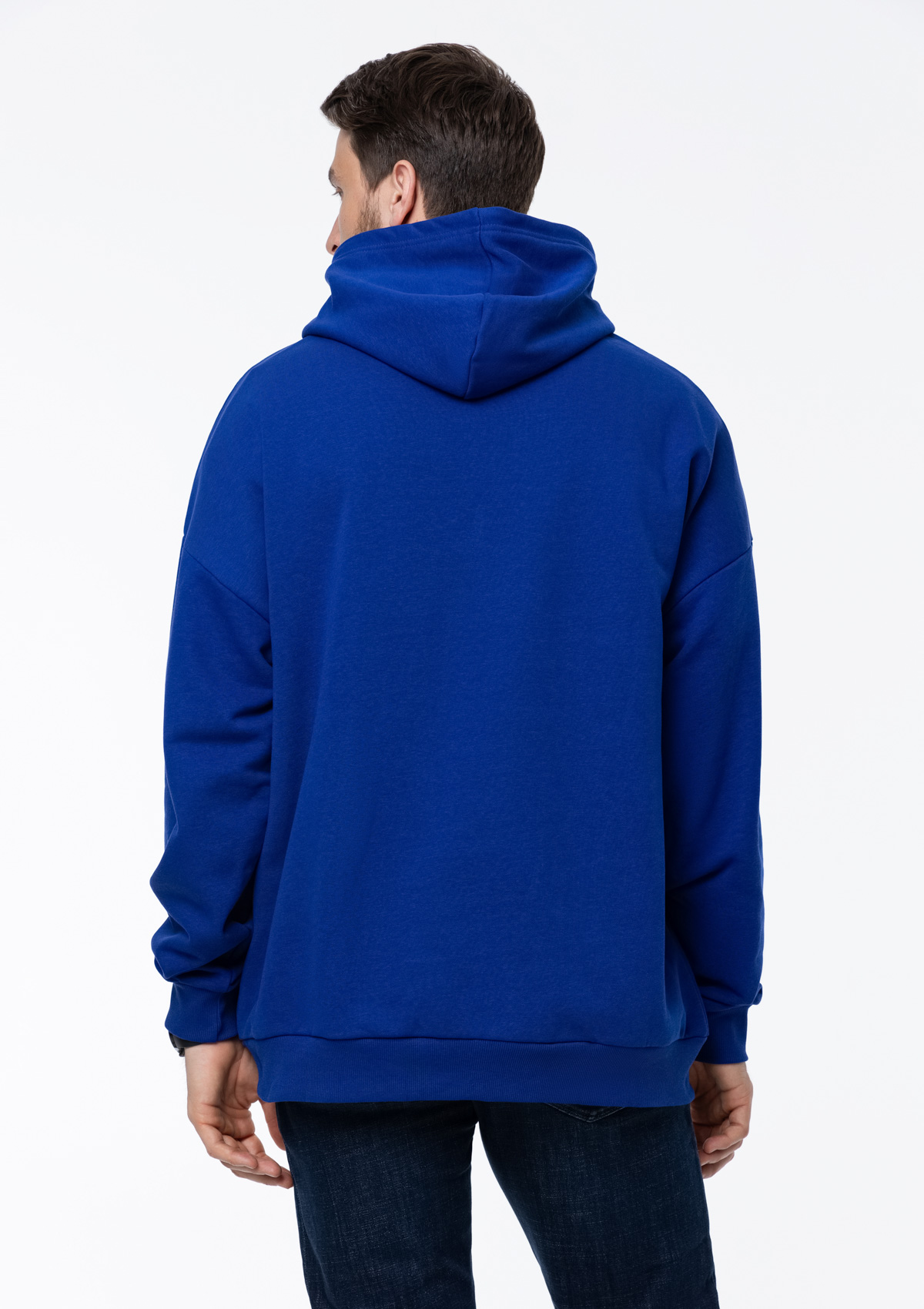 Худи унисекс STAN оверсайз футер без начёса 350, 66, Синий электрик,  (47)  (48/M)