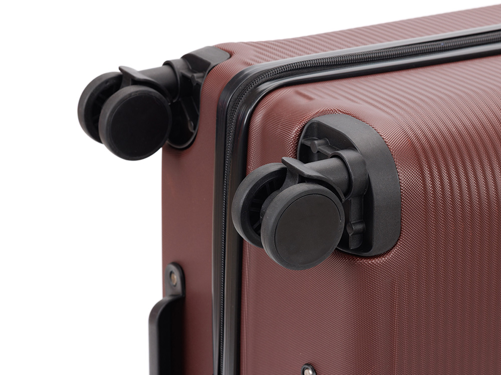 Чемодан TORBER ОНЕГА, бордовый, ABS-пластик, 69,5 х 46 х 26 см, 69 л