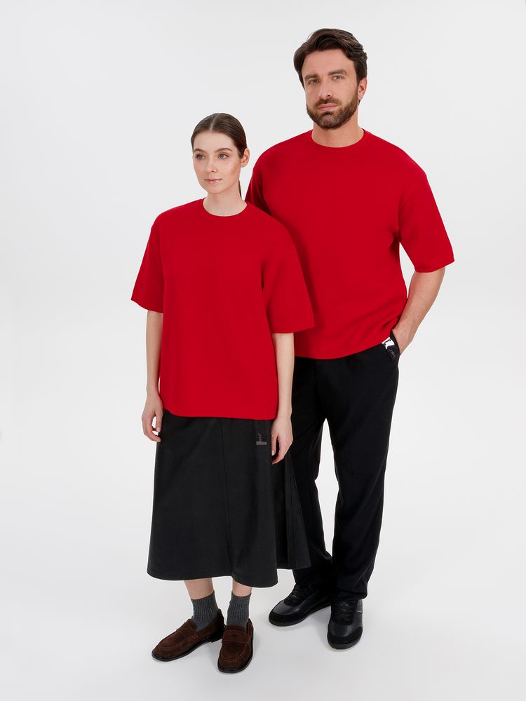 Джемпер с коротким рукавом Siluetti Volumica, красный, размер XL/XXL