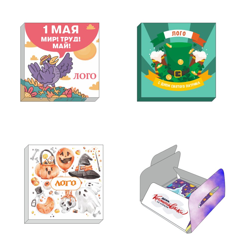 Набор шоколада Choco Konvert на заказ с логотипом сделано в России | Print Logo