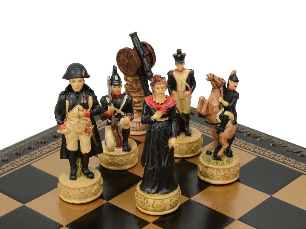 Шахматы Бородино, серый