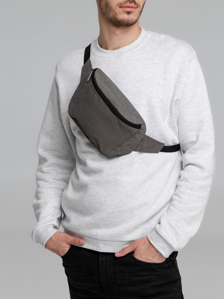 Поясная сумка со светоотражающим паттерном Hard Work Reflective фото на сайте Print Logo.