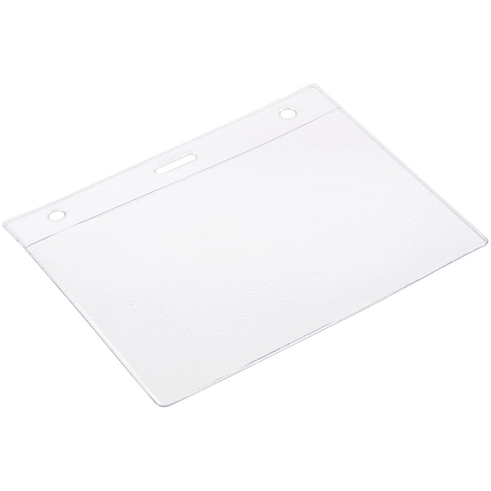 Карман для бейджа Lucid, горизонтальный — пример нанесения логотипа () | Print Logo