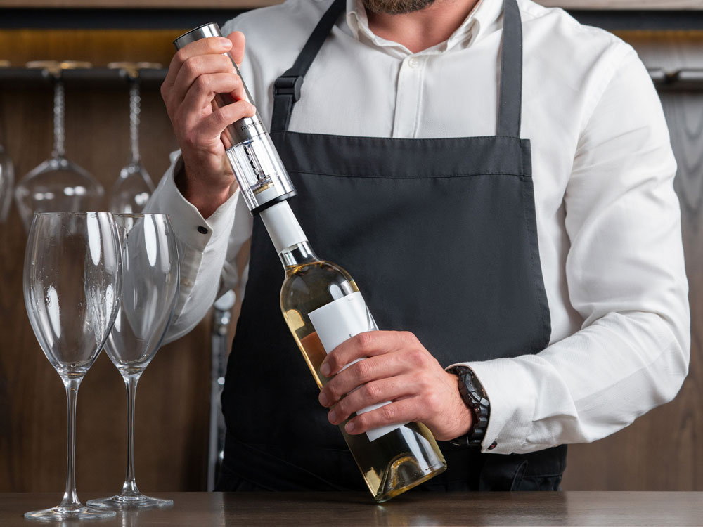 Набор для вина с автоматическим штопором Nemi (P)