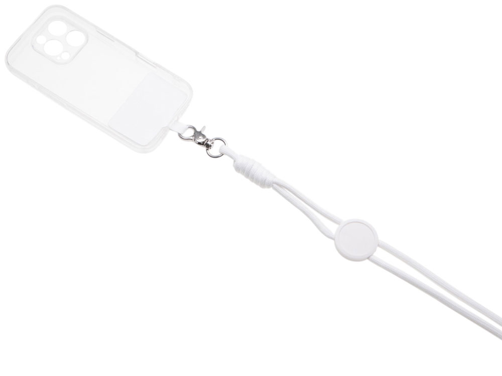Ремешок на шею для телефона Нэко, белый