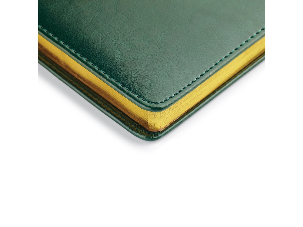 Ежедневник недатированный А4 Sidney Nebraska, зеленый (золотой обрез) (Р)