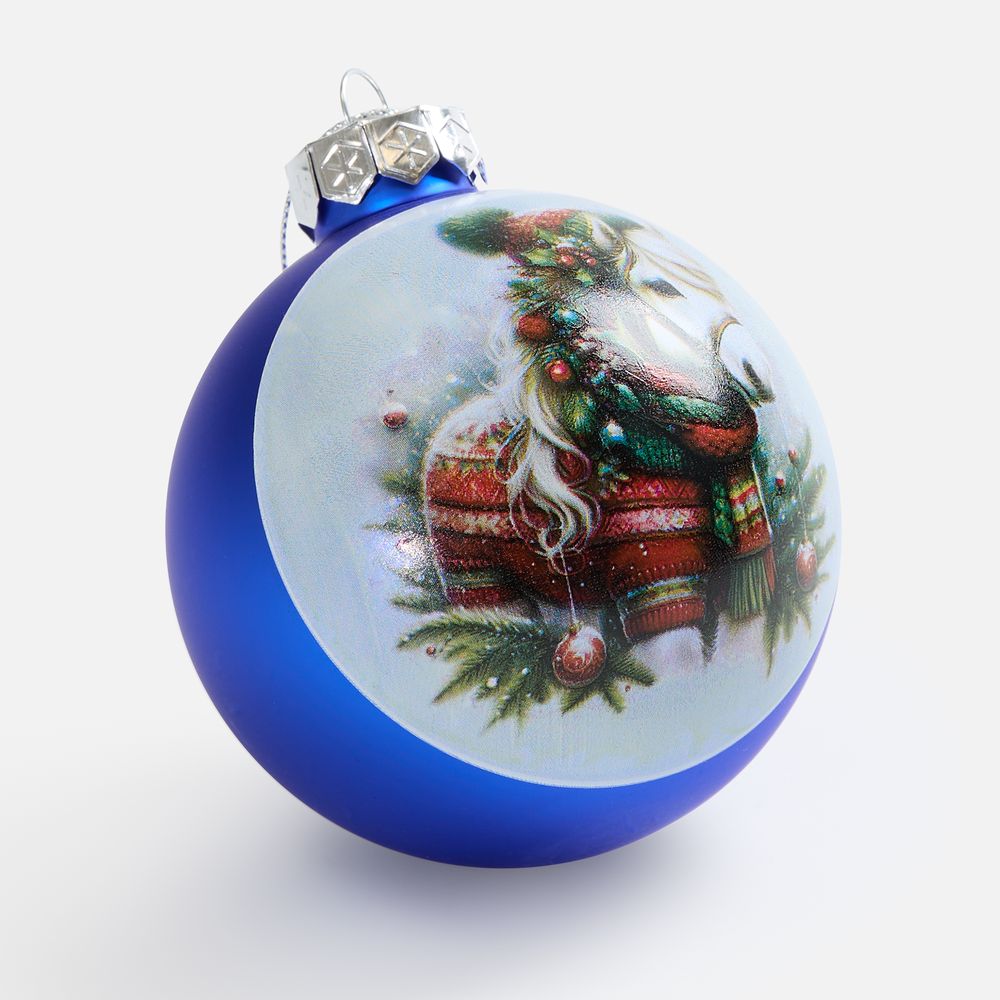 Елочный шар Finery Matt, 8 см