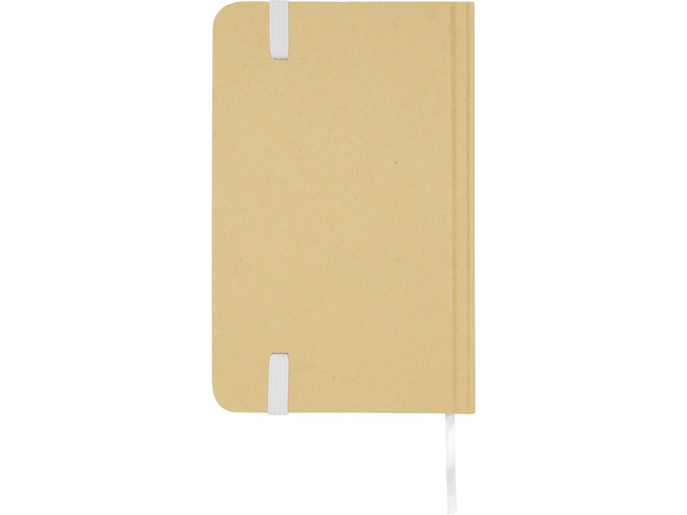 Reed блокнот формата А6 из переработанного материала в твердой обложке с простыми страницами - Белый