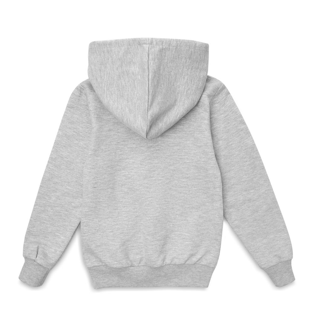 Толстовка с капюшоном детская Kirenga Kids, серый меланж, 10 лет