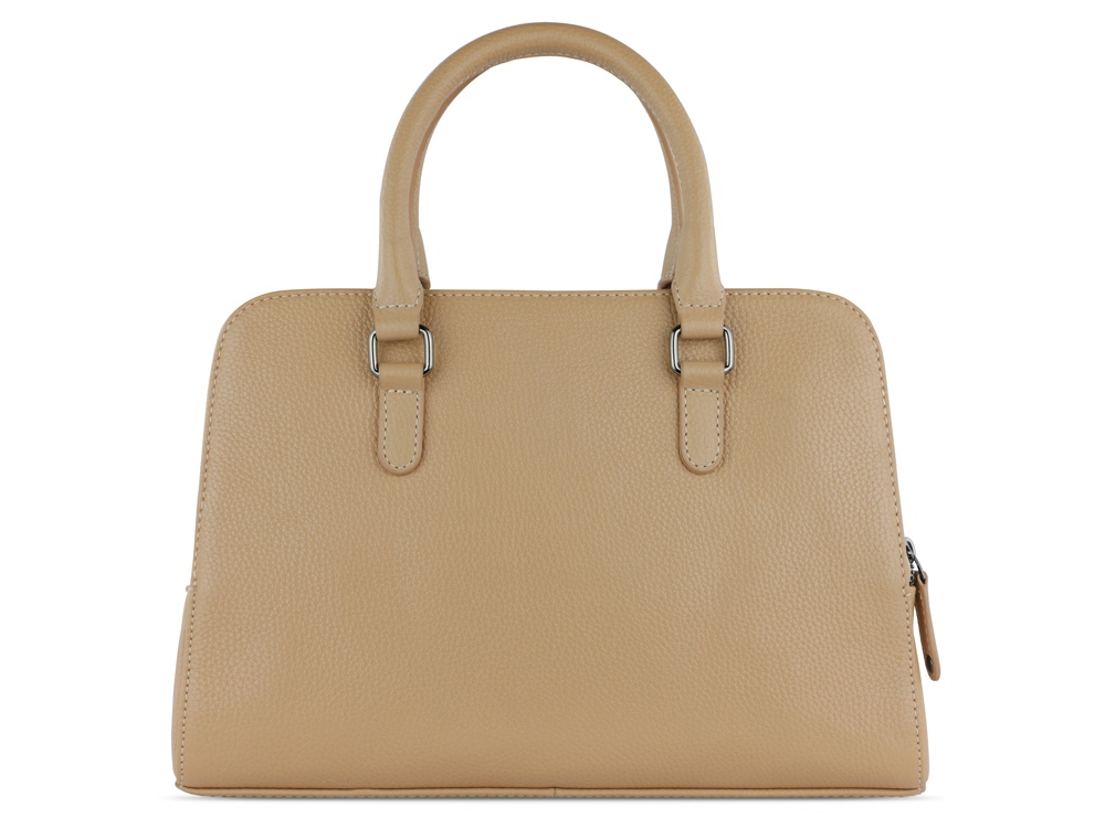 Сумка женская BUGATTI ЭЛЬЗА | ELSA, песочного цвета, воловья кожа/полиэстер, 32х13х22 см