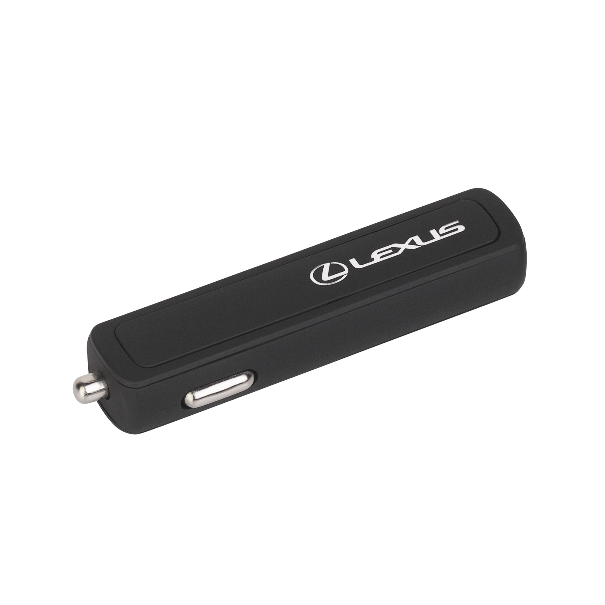 Автомобильное зарядное устройство "Slam" с 2-мя разъёмами USB, покрытие soft touch фото на сайте Print Logo.