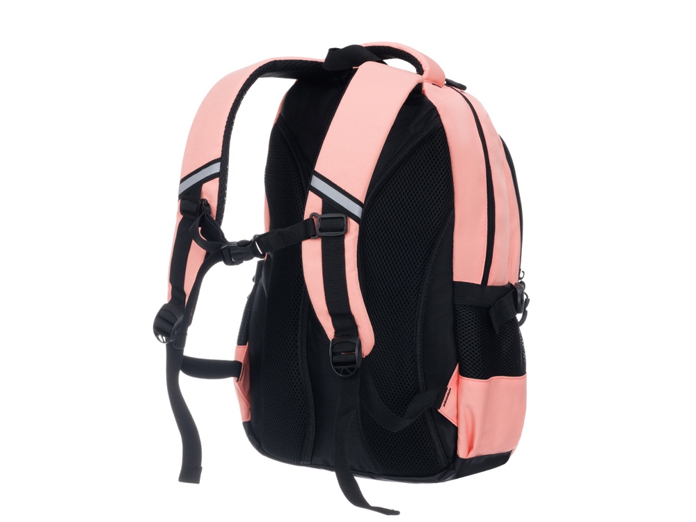 Рюкзак TORBER КЛАСС, персиковый, 46 х 32 х 13 см + Мешок для сменной обуви в подарок!