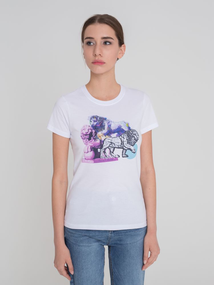 Футболка LionMe, женская с логотипом Принтэссенция | Print Logo