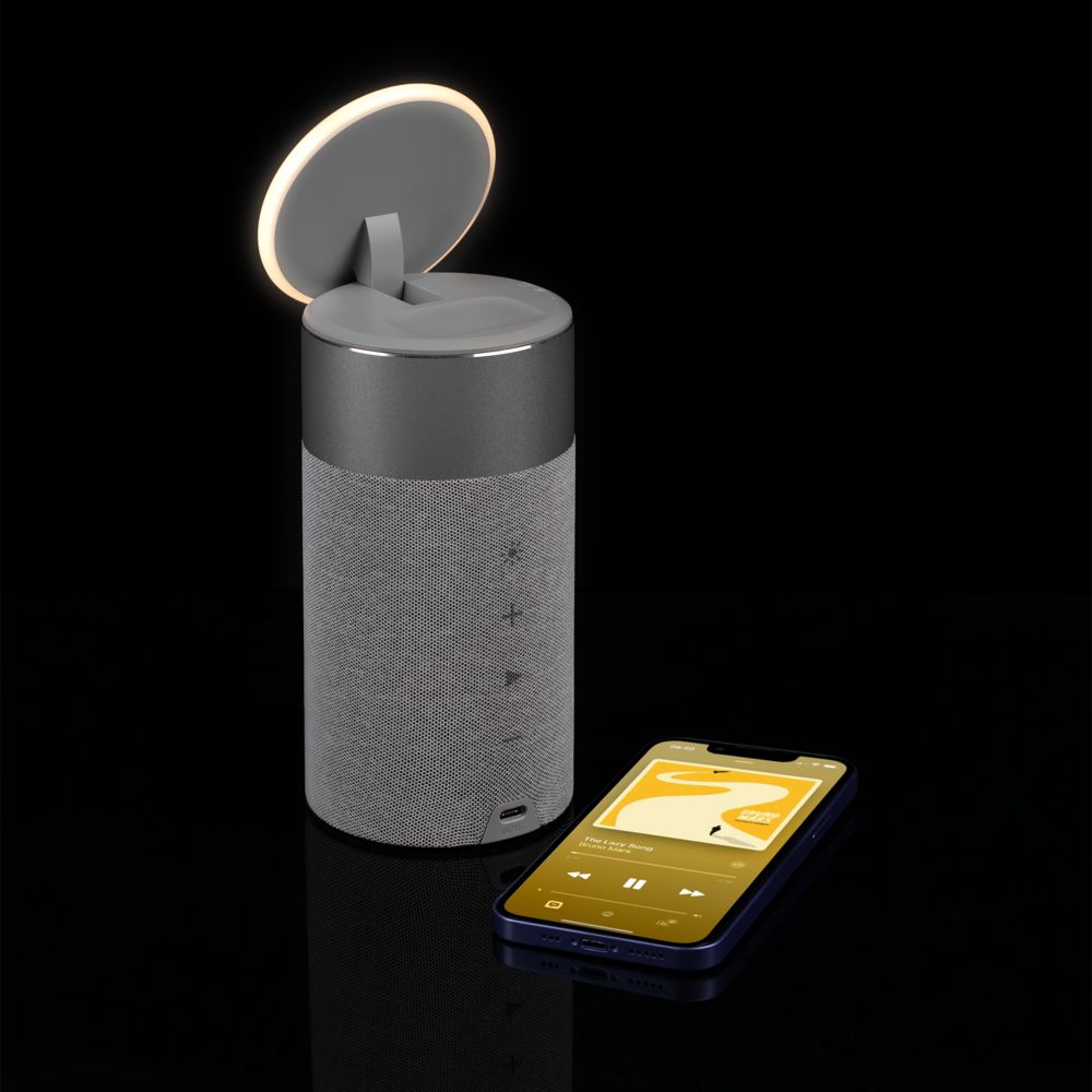 Колонка c беспроводной зарядкой и подсветкой Charge House