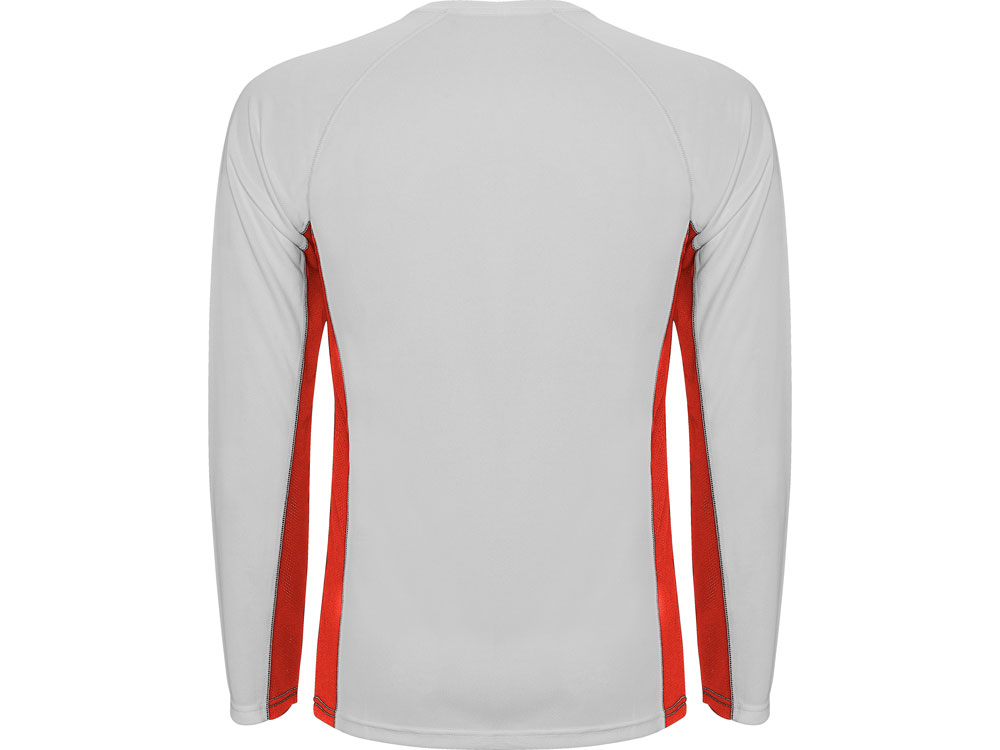 Футболка Shanghai  мужская с длинным рукавом, белый/красный