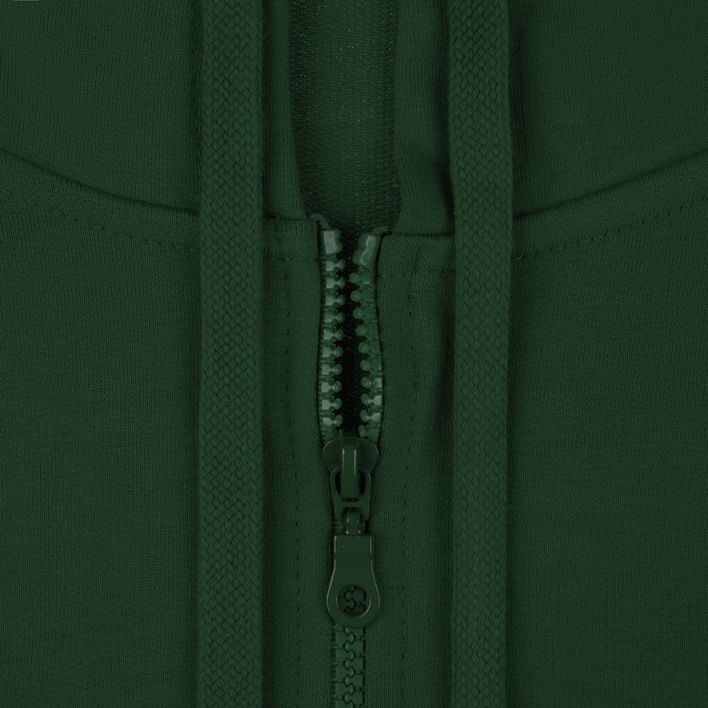 Толстовка на молнии с капюшоном Siverga 2.0, темно-зеленая, размер 3XL