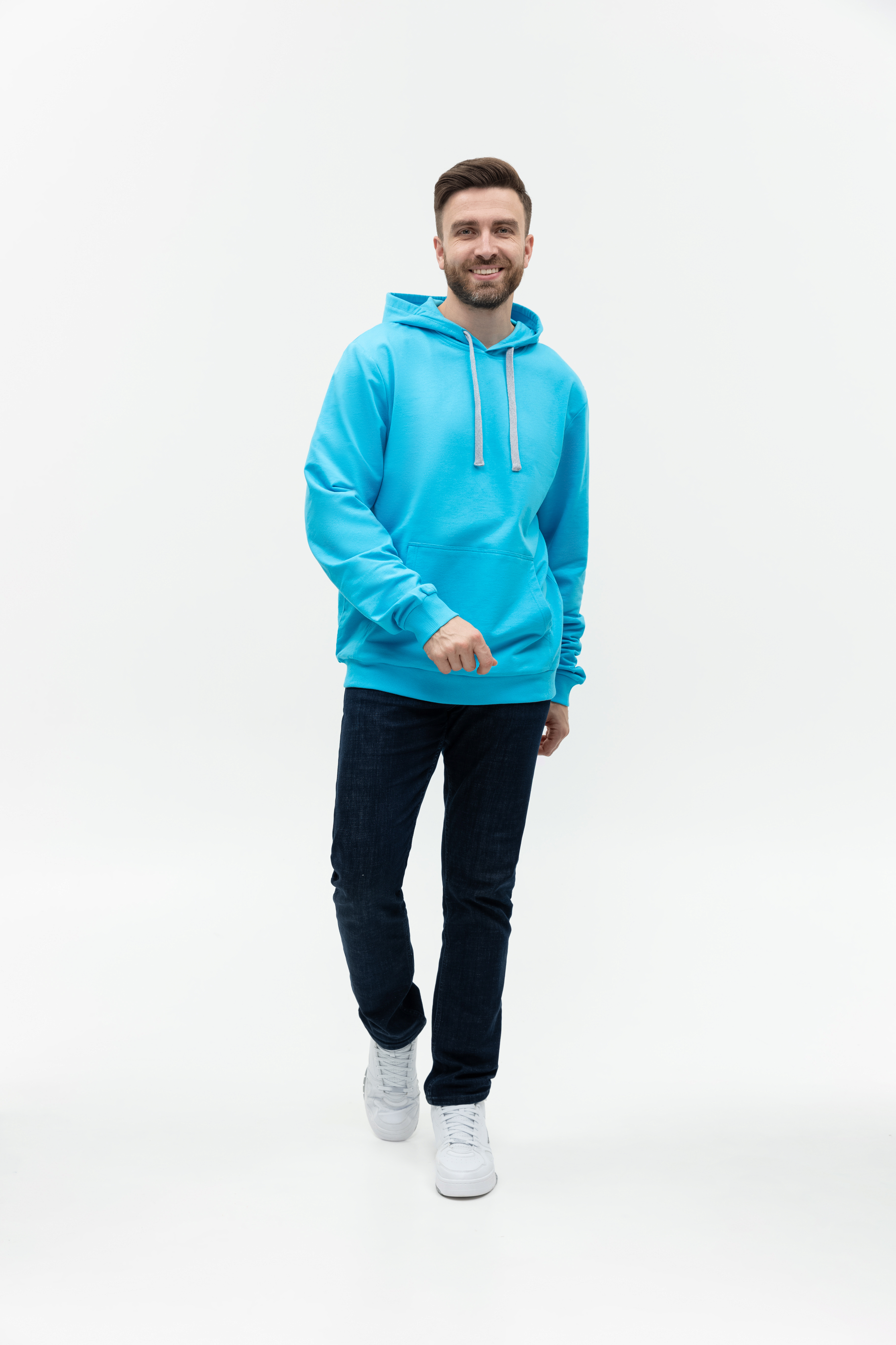 Худи унисекс STAN футер без начёса 260, 23, Бирюзовый,  (32)  (50/L)