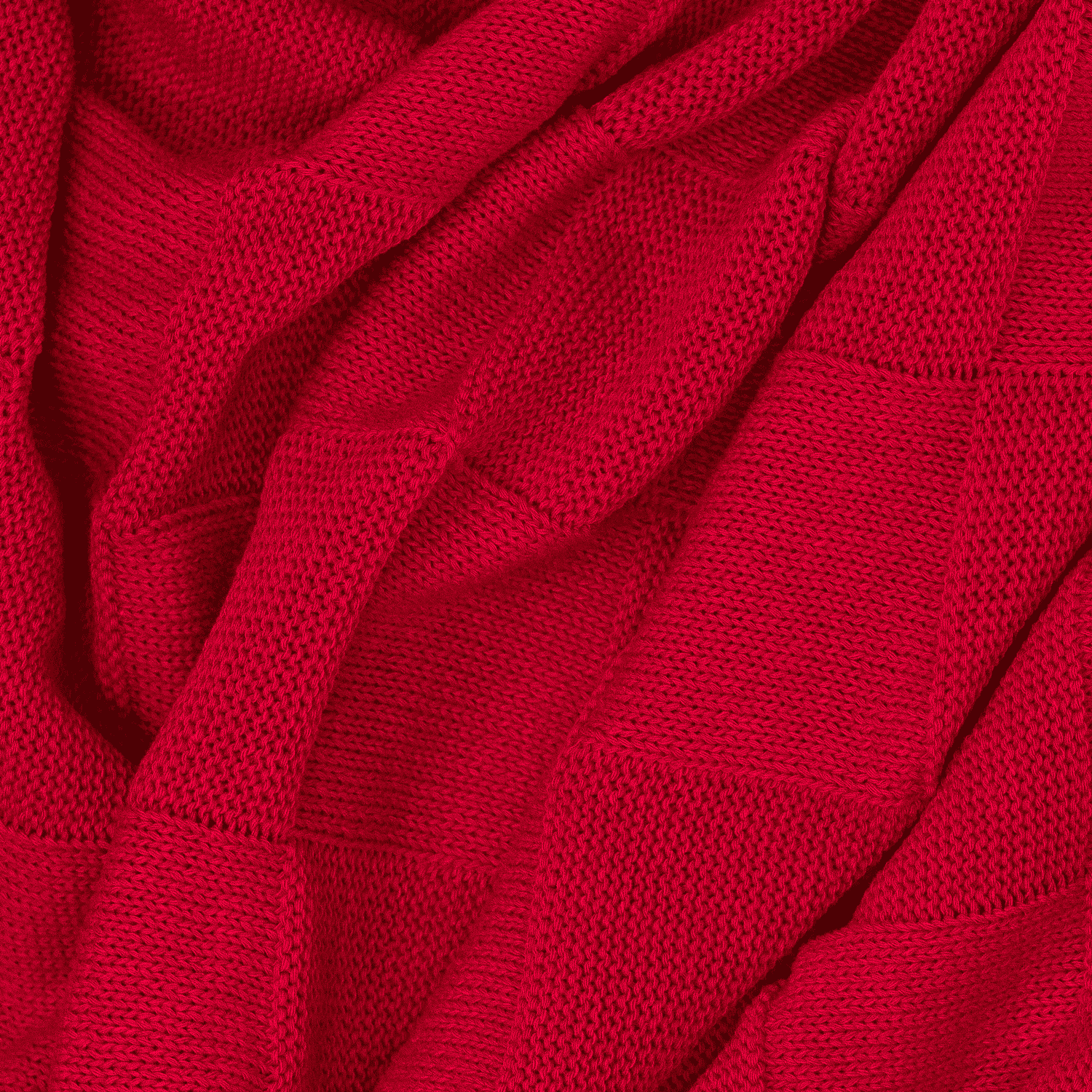 Плед Селла (Cella) вязаный, красный (без подарочной коробки)