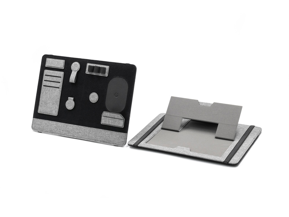 Складная подставка для ноутбука и органайзер для аксессуаров Clipboard Pro с логотипом Brand Charger | Print Logo