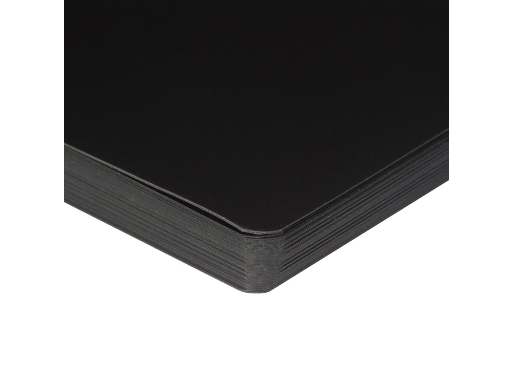 Скетчбук Sketch & Art в мягком переплете 210х140 мм, 48 л. черной бумаги 200 гр., черный