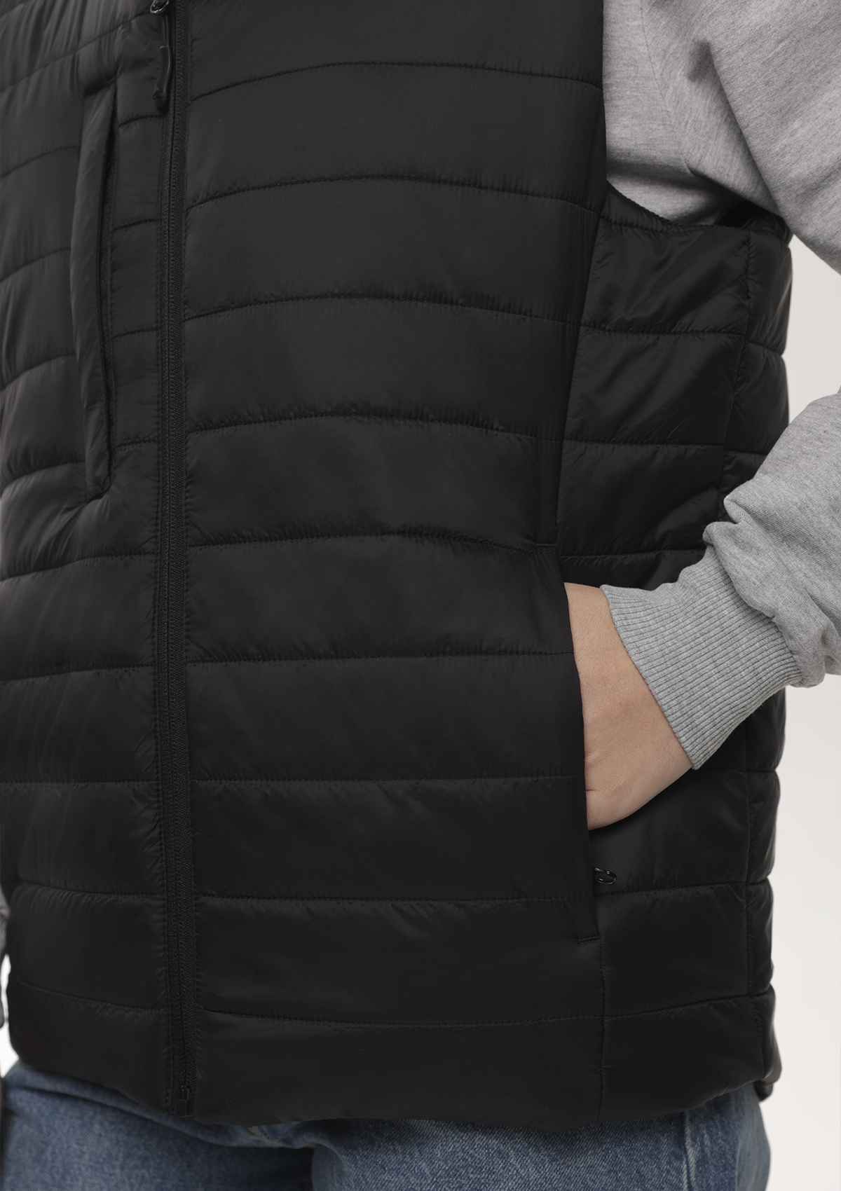 Жилет унисекс утепленный STAN таффета, 65, 87, Чёрный,  (20)  (46/S)