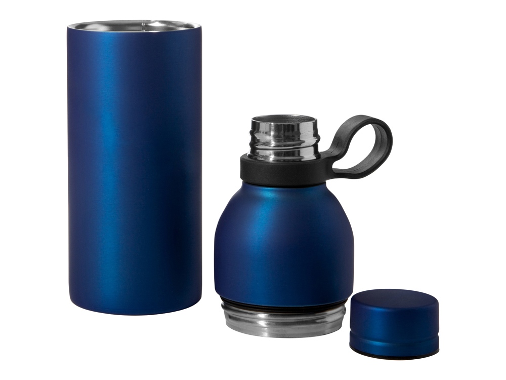 Универсальный составной термос Inverse, 550 мл, синий металлик