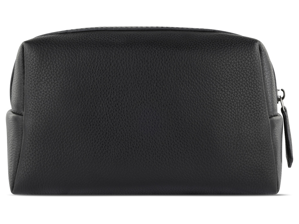 Косметичка BUGATTI БЕЛЛА | BELLA, чёрная, воловья кожа/полиэстер, 19х8,5х11 см