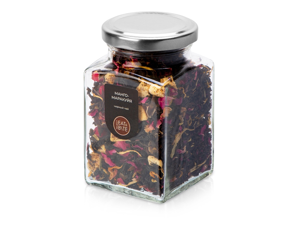 Чай Манго-Маракуйя, серия Bouquet,  черный с логотипом Eat&Bite Select | Print Logo