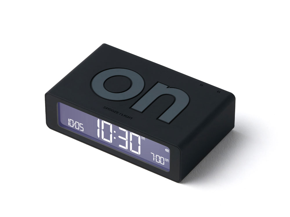 Часы настольные Flip Mini с логотипом LEXON | Print Logo