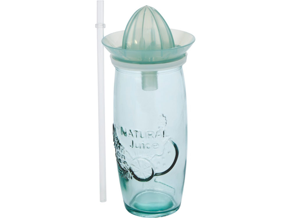 Стакан для коктейлей Verano из переработанного стекла с соковыжималкой с логотипом Authentic | Print Logo