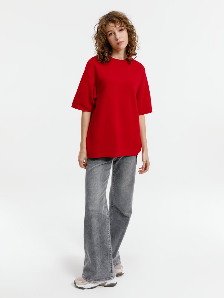 Джемпер с коротким рукавом Siluetti Volumica, красный, размер XL/XXL