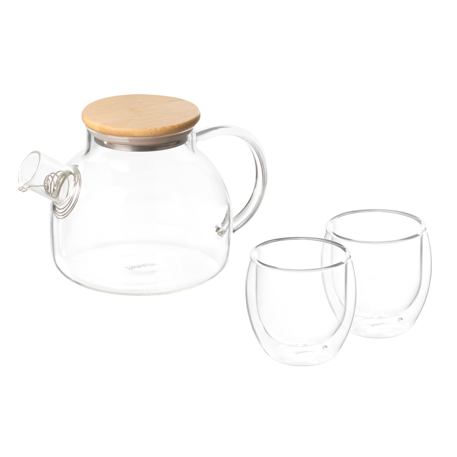 Набор чайный Калипсо (Calipso), 3 предмета с логотипом Portobello Посуда из стекла | Print Logo