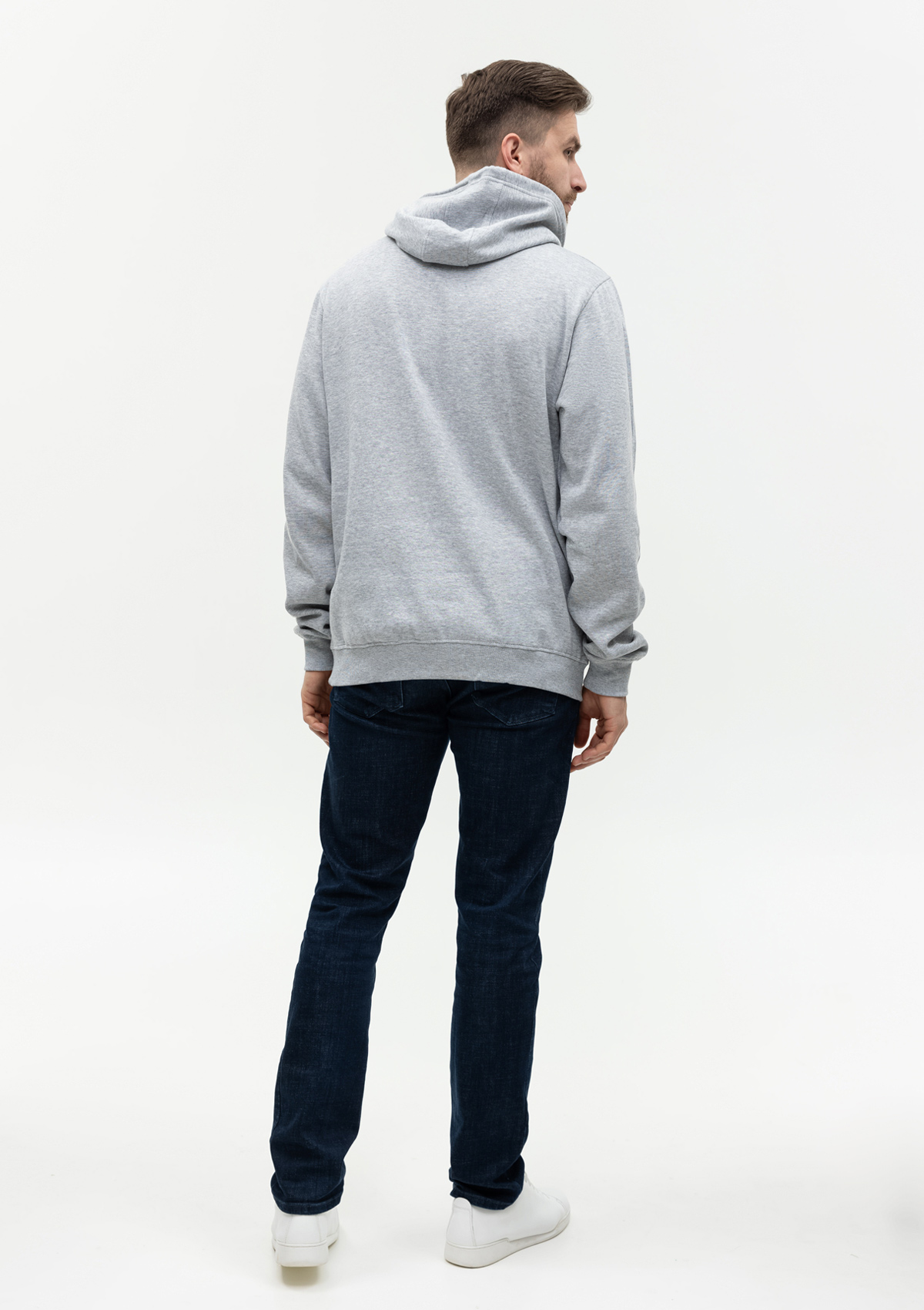 Худи унисекс STAN футер с начёсом 260, 20, Серый меланж,  (50/60)  (56/XXXL)