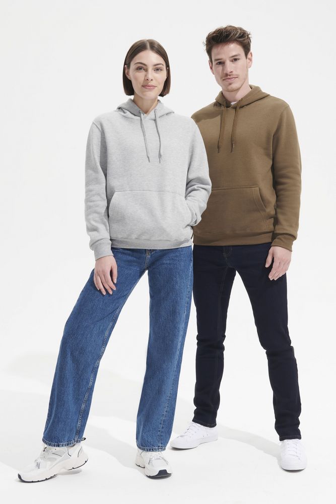 Толстовка с капюшоном Slam 320, светло-серый меланж, размер XXL