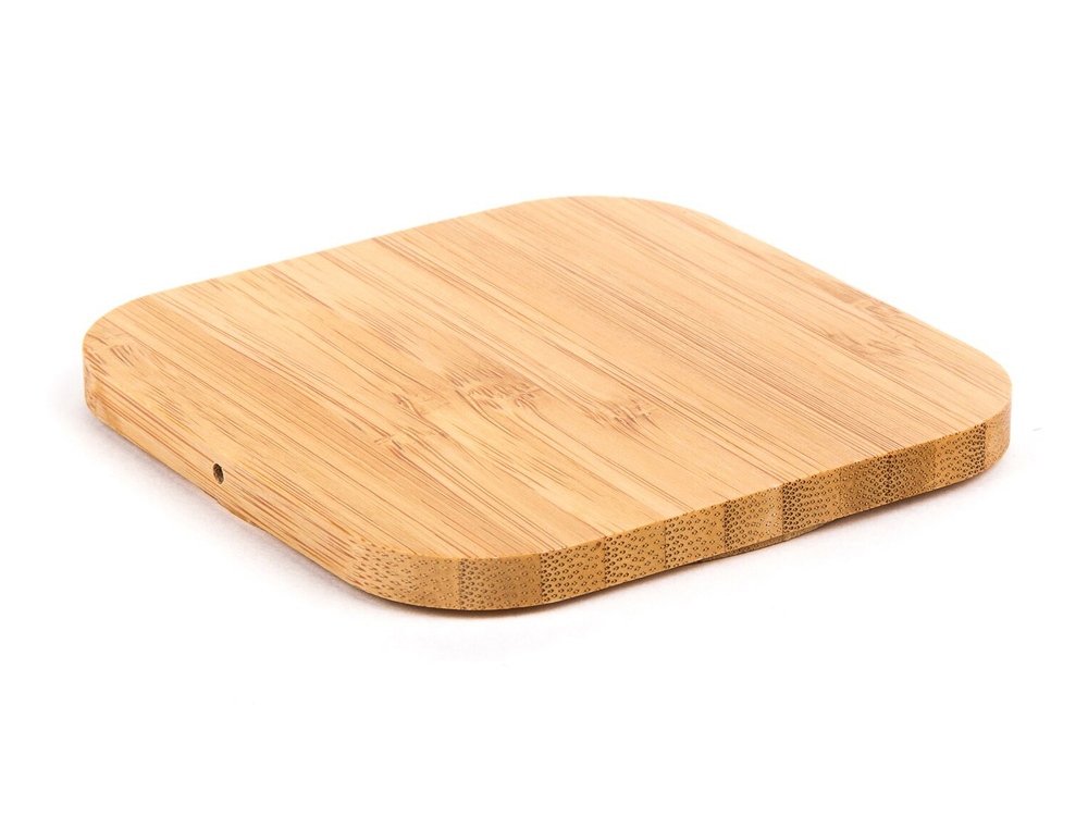 Беспроводное зарядное устройство NEO Q5 Quick, 10 Вт, дерево с логотипом Rombica | Print Logo