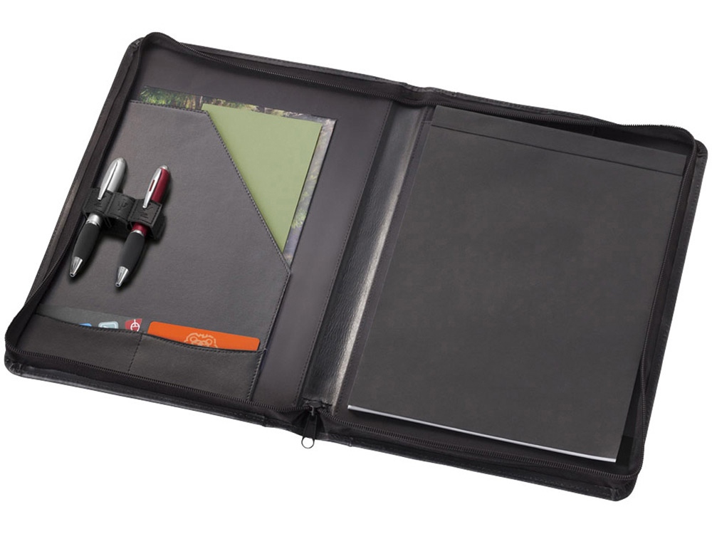 Папка А4 Harvard на молнии, черный