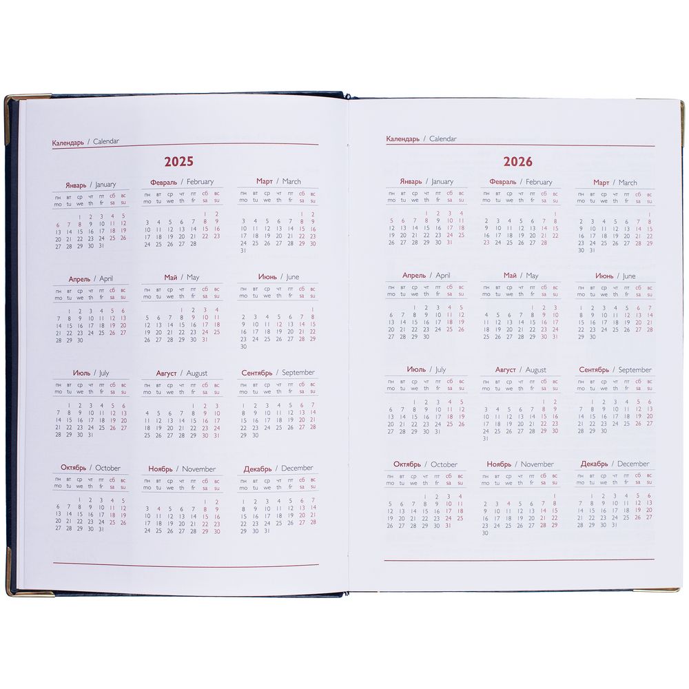 Ежедневник Lugo, датированный