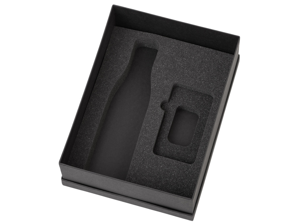 Подарочный набор с термобутылкой и повербанком С1, 5000 mAh, темно-синий