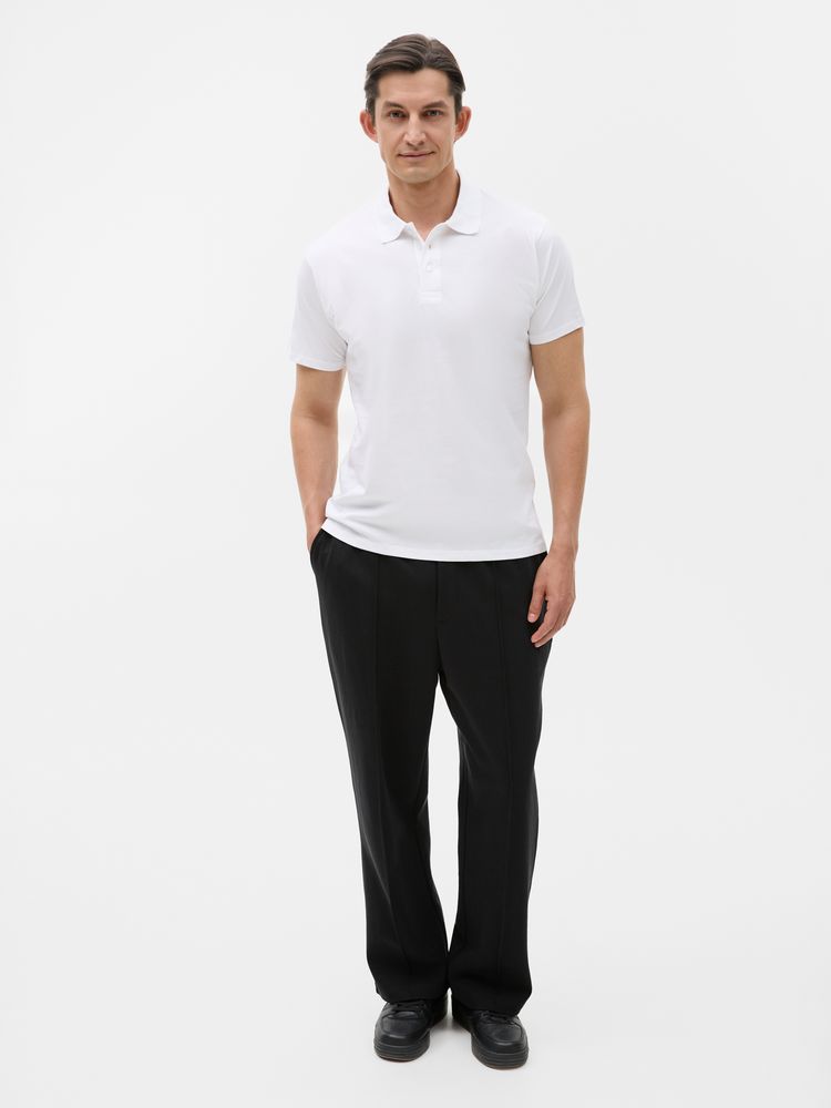 Рубашка поло мужская Prescott men 170 белая, размер L