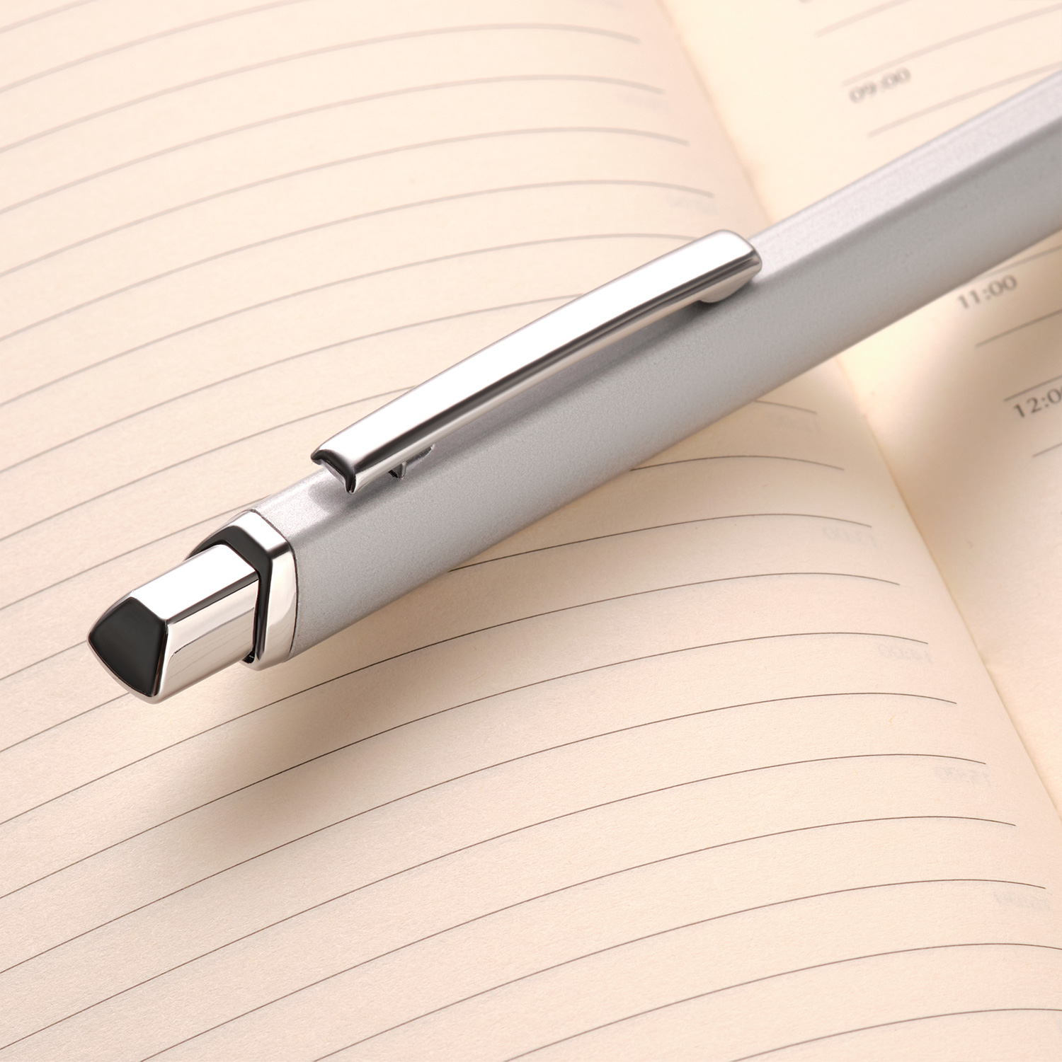 Шариковая ручка Пента (Penta), серебро