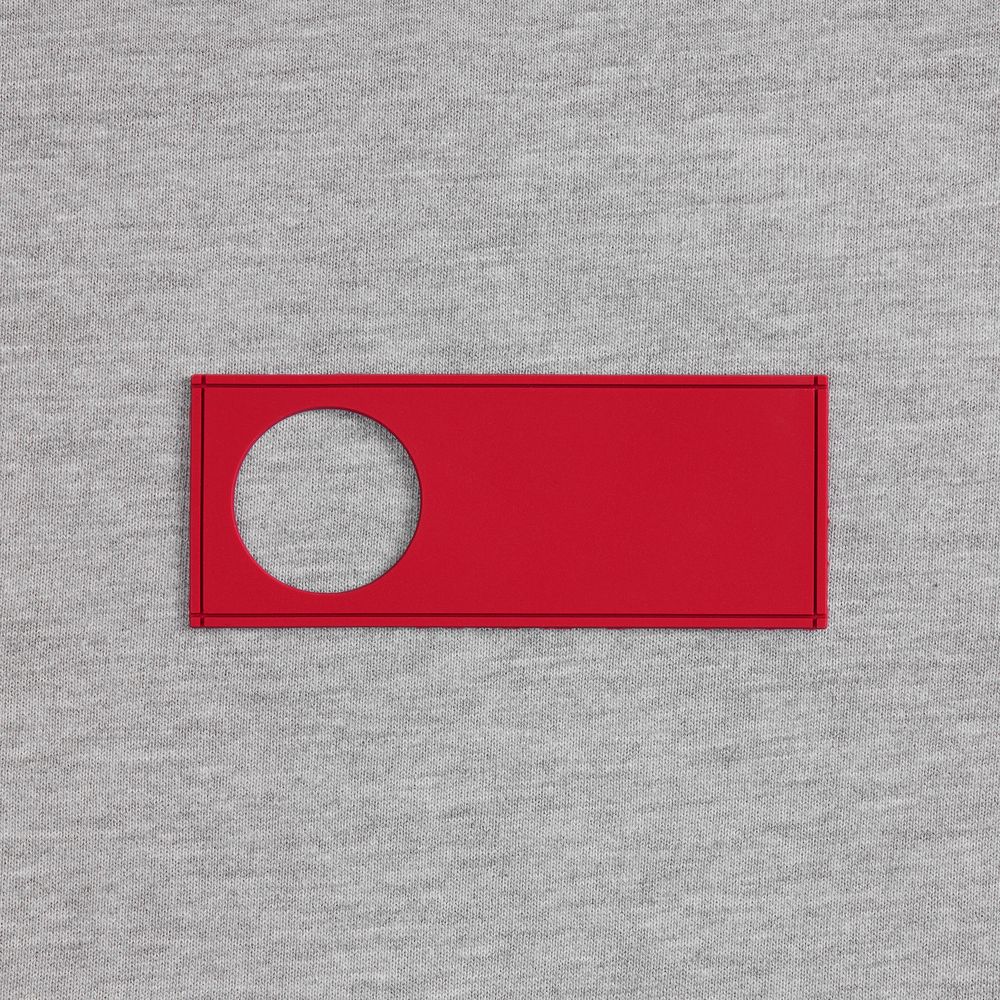 Лейбл из ПВХ с вырубкой «Круг»