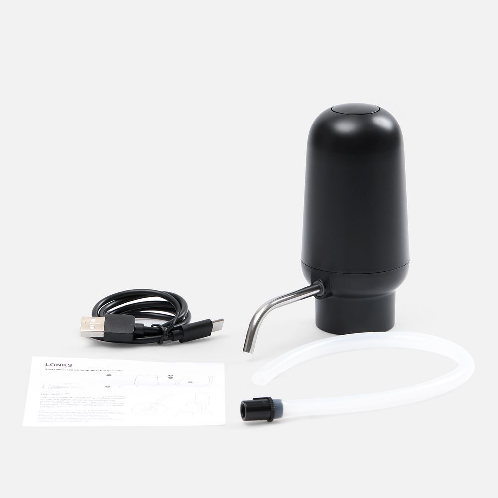 Электрический аэратор-дозатор для вина Lonks фото на сайте Print Logo.