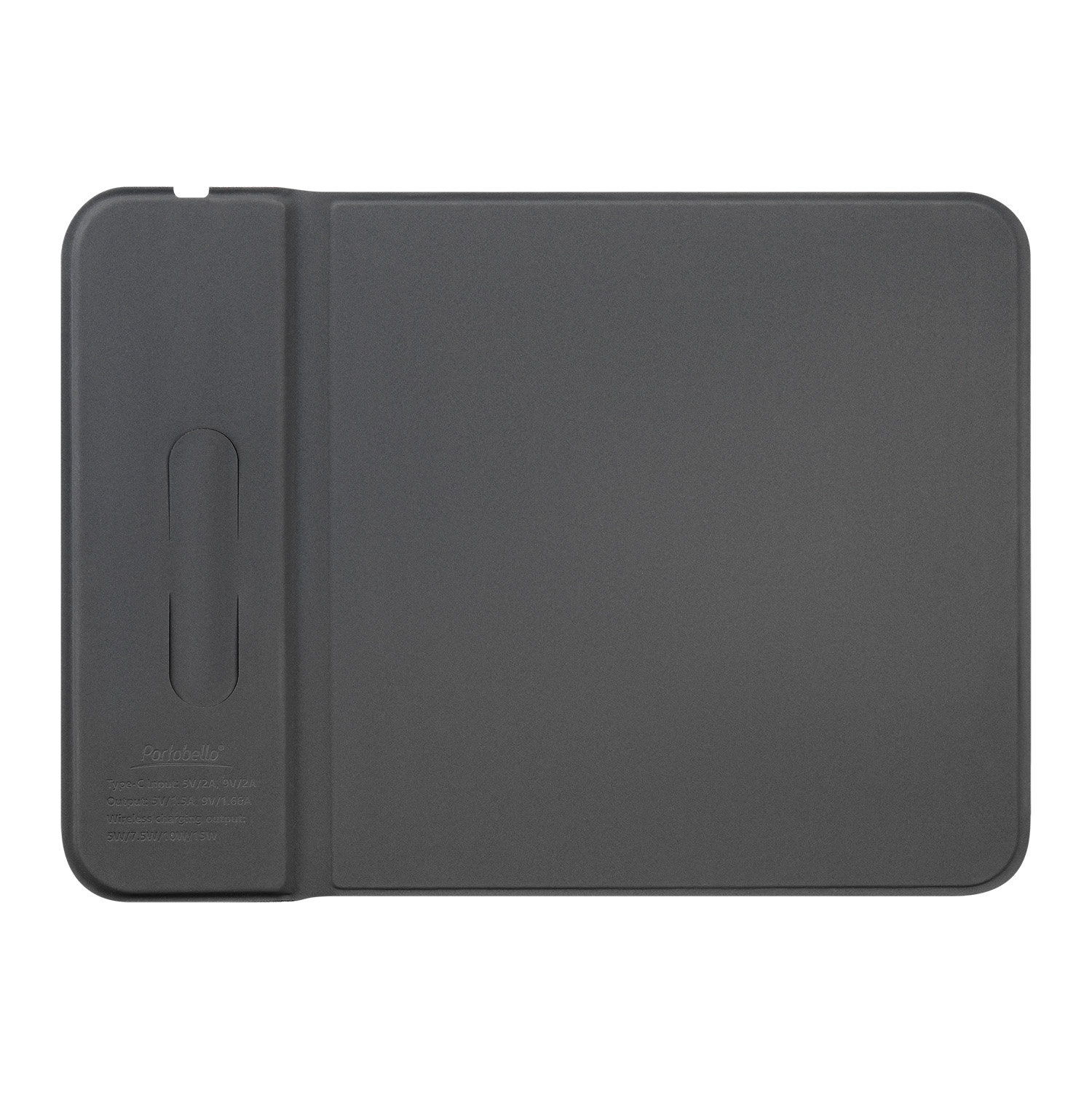 Коврик для мыши с беспроводным зарядным устройством 15W Онор (Honor), синий фото на сайте Print Logo.